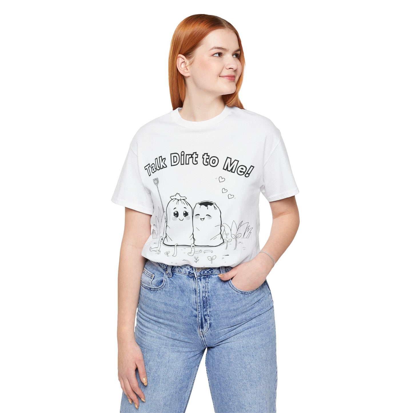 T-Shirt: Funny Soil Bags Flirting 'Talk Dirt To Me' Design
