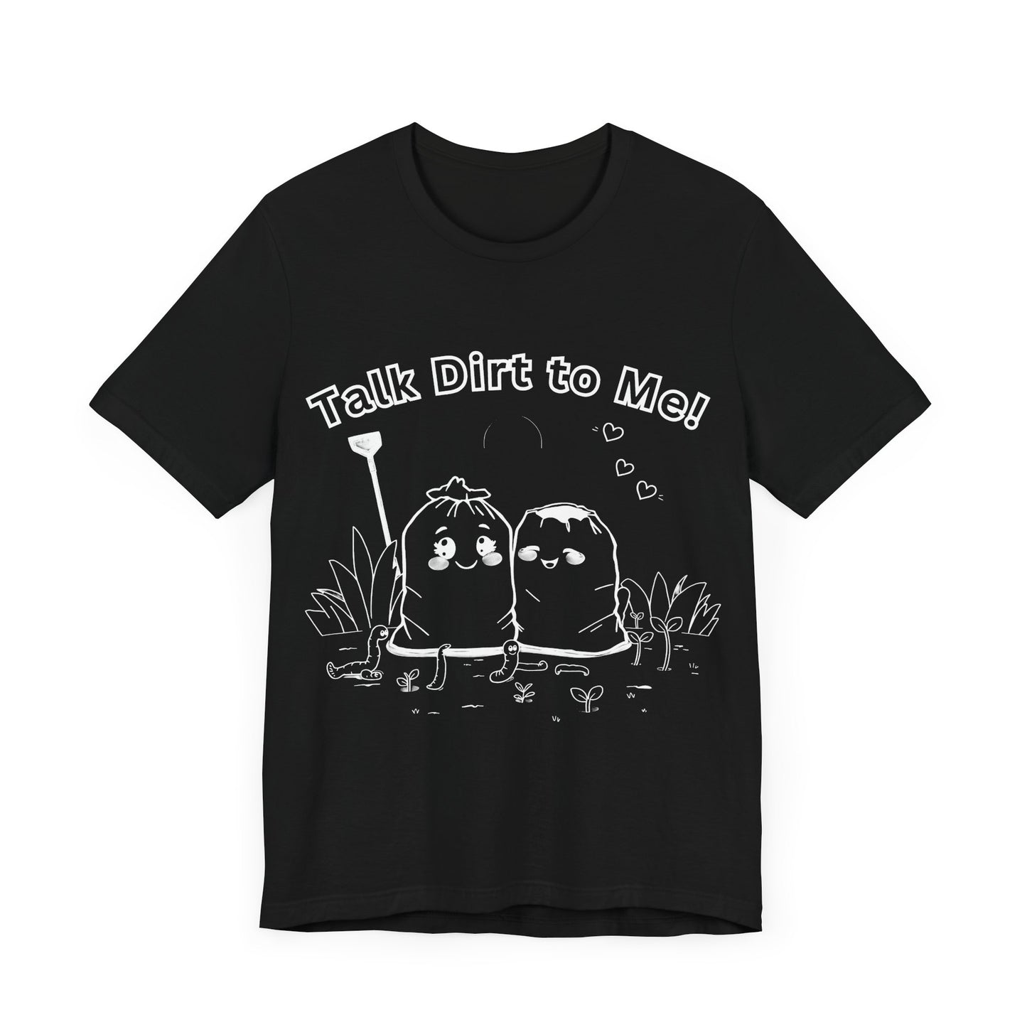 T-Shirt: Funny Soil Bags Flirting 'Talk Dirt To Me' Design