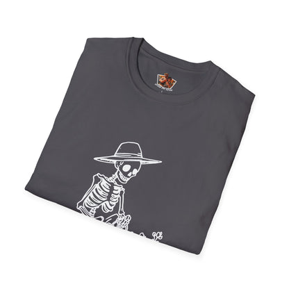 Funny Gardening Skeleton T-Shirt - "Just One More Plant" - Unisex Softstyle Tee