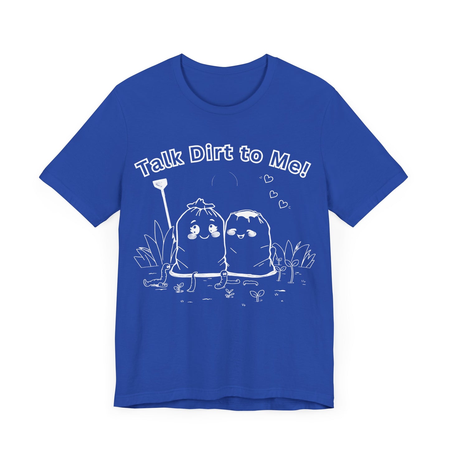 T-Shirt: Funny Soil Bags Flirting 'Talk Dirt To Me' Design