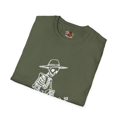 Funny Gardening Skeleton T-Shirt - "Just One More Plant" - Unisex Softstyle Tee