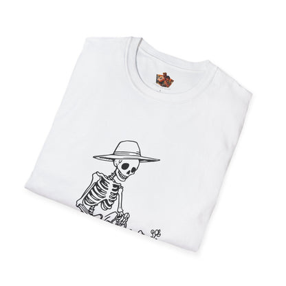 Funny Gardening Skeleton T-Shirt - "Just One More Plant" - Unisex Softstyle Tee